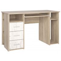 Компьютерный стол Интерлиния СК-10 120*60*75 дуб сонома/дуб белый