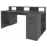 Компьютерный стол Интерлиния СК-13 (Skill-2) 160*65*91,7 антрацит