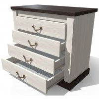 Комод Интерлиния Тауэр ТР-4Ш вудлайн / дуб венге купить в Минске Комод Интерлиния Тауэр ТР-4Ш вудлайн / дуб венге купить в Минске