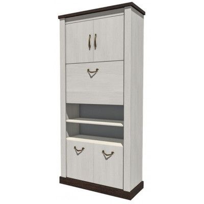 Шкаф Интерлиния Тауэр ТР-ШБ вудлайн/дуб венге купить в Минске