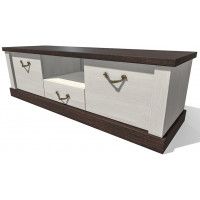 Тумба под телевизор Интерлиния Тауэр ТР-Т150 вудлайн/дуб венге