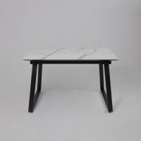 Стол AV 1208 HPL+МДФ 1200 (1600)*800 мрамор белый/черный купить в Минске Стол AV 1208 HPL+МДФ 1200 (1600)*800 мрамор белый/черный купить в Минске