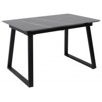 Стол AV 1208 HPL+МДФ 1200 (1600)*800 Черный тунис/черный