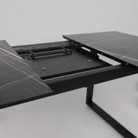 Стол AV 1208 HPL+МДФ 1200 (1600)*800 Черный тунис/черный купить в Минске Стол AV 1208 HPL+МДФ 1200 (1600)*800 Черный тунис/черный купить в Минске