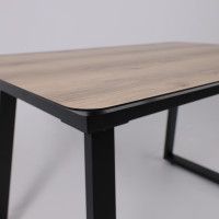 Стол AV 1208 HPL+МДФ 1200 (1600)*800 Дуб Делано натуральный/черный купить в Минске