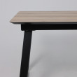 Стол AV 1208 HPL+МДФ 1200 (1600)*800 Дуб Делано натуральный/черный купить в Минске