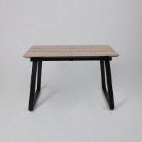 Стол AV 1208 HPL+МДФ 1200 (1600)*800 Дуб Делано натуральный/черный купить в Минске