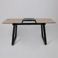 Стол AV 1208 HPL+МДФ 1200 (1600)*800 Дуб Делано натуральный/черный купить в Минске