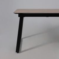 Стол AV 1208 HPL+МДФ 1200 (1600)*800 Дуб Вотан/черный купить в Минске Стол AV 1208 HPL+МДФ 1200 (1600)*800 Дуб Вотан/черный купить в Минске