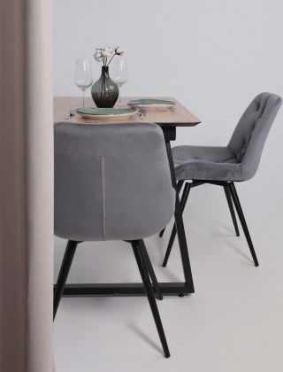 Стол AV 1208 HPL+МДФ 1200 (1600)*800 Дуб Вотан/черный купить в Минске