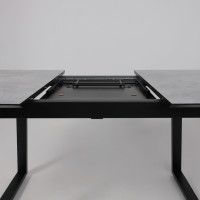 Стол AV 1208 HPL+МДФ 1200 (1600)*800 Мрамор Марквина синий/черный купить в Минске Стол AV 1208 HPL+МДФ 1200 (1600)*800 Мрамор Марквина синий/черный купить в Минске