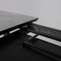 Стол AV 1208 HPL+МДФ 1200 (1600)*800 Мрамор Марквина синий/черный купить в Минске Стол AV 1208 HPL+МДФ 1200 (1600)*800 Мрамор Марквина синий/черный купить в Минске