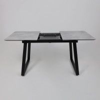 Стол AV 1208 HPL+МДФ 1200 (1600)*800 Мрамор Марквина синий/черный купить в Минске Стол AV 1208 HPL+МДФ 1200 (1600)*800 Мрамор Марквина синий/черный купить в Минске