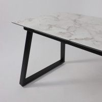 Стол AV 1208 HPL+МДФ 1200 (1600)*800 Виктори натуральный/черный купить в Минске