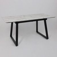 Стол AV 1208 HPL+МДФ 1200 (1600)*800 Виктори натуральный/черный купить в Минске