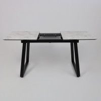 Стол AV 1208 HPL+МДФ 1200 (1600)*800 Виктори натуральный/черный купить в Минске