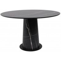 Стол AV 1317 HPL+МДФ 1200*1200 Черный тунис/черный