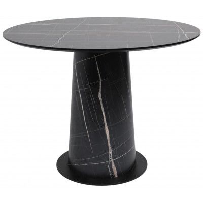 Стол AV 1317 HPL+МДФ 1000*1000 черный тунис/черный купить в Минске