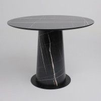 Стол AV 1317 HPL+МДФ 1000*1000 черный тунис/черный купить в Минске