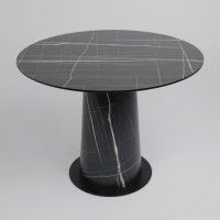 Стол AV 1317 HPL+МДФ 1000*1000 черный тунис/черный купить в Минске