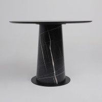 Стол AV 1317 HPL+МДФ 1000*1000 черный тунис/черный купить в Минске