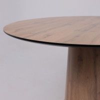 Стол AV 1317 HPL+МДФ 1200*1200 Дуб Вотан/черный купить в Минске