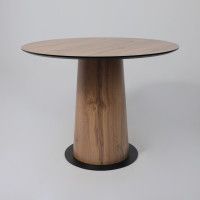 Стол AV 1317 HPL+МДФ 1000*1000 Дуб Вотан/черный купить в Минске