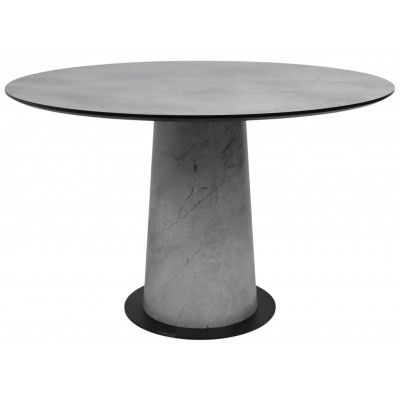 Стол AV 1317 HPL+МДФ 1200*1200 мрамор Марквина синий/черный купить в Минске