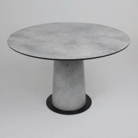 Стол AV 1317 HPL+МДФ 1200*1200 мрамор Марквина синий/черный купить в Минске