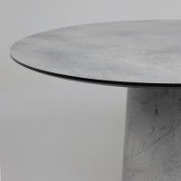 Стол AV 1317 HPL+МДФ 1200*1200 мрамор Марквина синий/черный купить в Минске