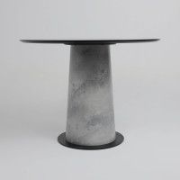 Стол AV 1317 HPL+МДФ 1000*1000 мрамор Марквина синий/черный купить в Минске