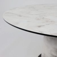 Стол AV 1317 HPL+МДФ 1200*1200 Виктори натуральный/черный купить в Минске