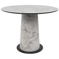 Стол AV 1317 HPL+МДФ 1000*1000 Виктори натуральный/черный