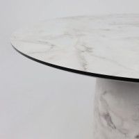 Стол AV 1317 HPL+МДФ 1000*1000 Виктори натуральный/черный купить в Минске