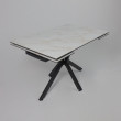 Стол раздвижной AV 2111 1200 (1800)*800 белый глянцевый CARLA LARKIN /черный купить в Минске