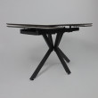 Стол раздвижной AV 2111 1200 (1800)*800 белый глянцевый CARLA LARKIN /черный купить в Минске