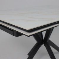 Стол раздвижной AV 2111 1200 (1800)*800 белый глянцевый CARLA LARKIN /черный купить в Минске Стол раздвижной AV 2111 1200 (1800)*800 белый глянцевый CARLA LARKIN /черный купить в Минске