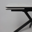 Стол раздвижной AV 2111 1200 (1800)*800 белый глянцевый CARLA LARKIN /черный купить в Минске
