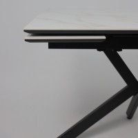 Стол раздвижной AV 2111 1200 (1800)*800 белый глянцевый CARLA LARKIN /черный купить в Минске Стол раздвижной AV 2111 1200 (1800)*800 белый глянцевый CARLA LARKIN /черный купить в Минске