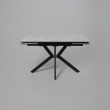 Стол раздвижной AV 2111 1200 (1800)*800 белый глянцевый CARLA LARKIN /черный купить в Минске