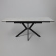 Стол раздвижной AV 2111 1200 (1800)*800 белый глянцевый CARLA LARKIN /черный купить в Минске