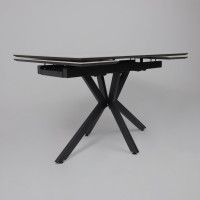 Стол раздвижной AV 2111 1200 (1800)*800 натуральный глянцевый GOLD JADE/черный купить в Минске Стол раздвижной AV 2111 1200 (1800)*800 натуральный глянцевый GOLD JADE/черный купить в Минске