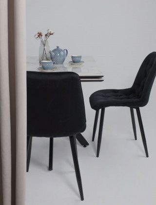 Стол раздвижной AV 2111 1200 (1800)*800 натуральный глянцевый GOLD JADE/черный купить в Минске