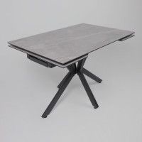 Стол раздвижной AV 2111 1200 (1800)*800 серый матовый LARKA GREY/черный купить в Минске
