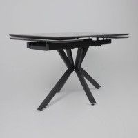 Стол раздвижной AV 2111 1200 (1800)*800 серый матовый LARKA GREY/черный купить в Минске