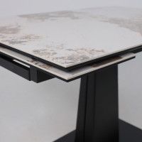 Стол раздвижной AV 2119 1200 (1800)*800 белый, глянцевый PANDORA/черный купить в Минске Стол раздвижной AV 2119 1200 (1800)*800 белый, глянцевый PANDORA/черный купить в Минске