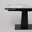 Стол раздвижной AV 2119 1200 (1800)*800 белый, глянцевый PANDORA/черный купить в Минске