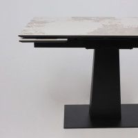 Стол раздвижной AV 2119 1200 (1800)*800 белый, глянцевый PANDORA/черный купить в Минске Стол раздвижной AV 2119 1200 (1800)*800 белый, глянцевый PANDORA/черный купить в Минске