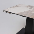 Стол раздвижной AV 2119 1200 (1800)*800 белый, глянцевый PANDORA/черный купить в Минске