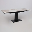 Стол раздвижной AV 2119 1200 (1800)*800 белый, глянцевый PANDORA/черный купить в Минске
